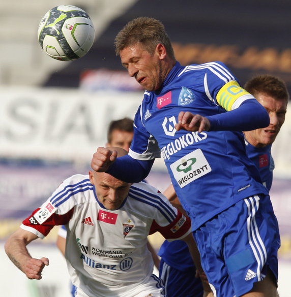 PIŁKARSKA EKSTRAKLASA GÓRNIK ZABRZE KONTRA RUCH CHORZÓW (Bartosz Iwan Marcin Malinowski Piotr Stawarczyk)