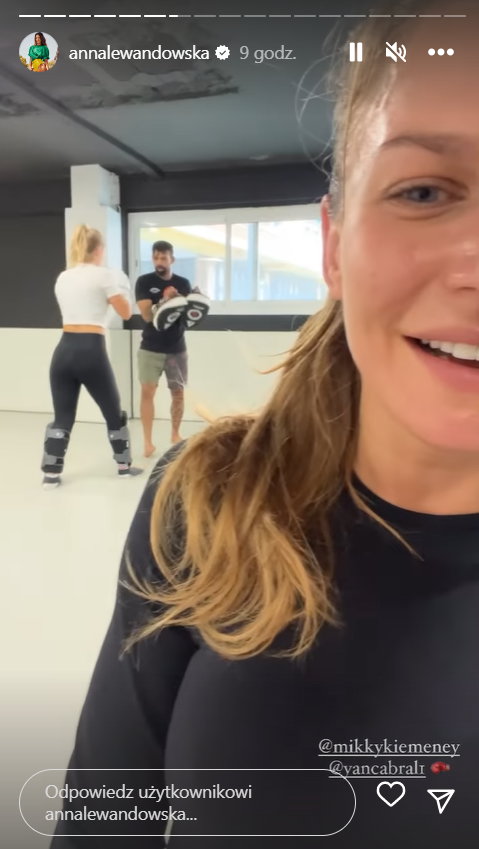 Anna Lewandowska pokazała wideo z treningu bokserskiego