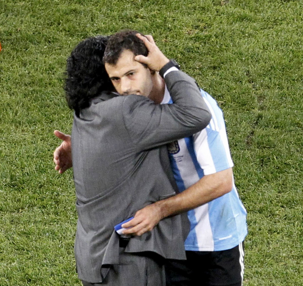 Javier Mascherano i Diego Maradona