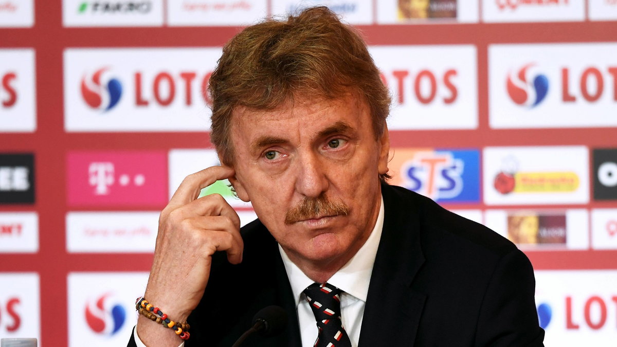 Zbigniew Boniek podczas konferencji prasowej w Gdańsku podsumowującej występ naszej drużyny narodowej na Euro 2020 (24.06.2021)