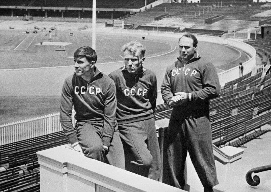 Od lewej: Leonid Czerbakow, Władimir Kuc, A. Worobiejew