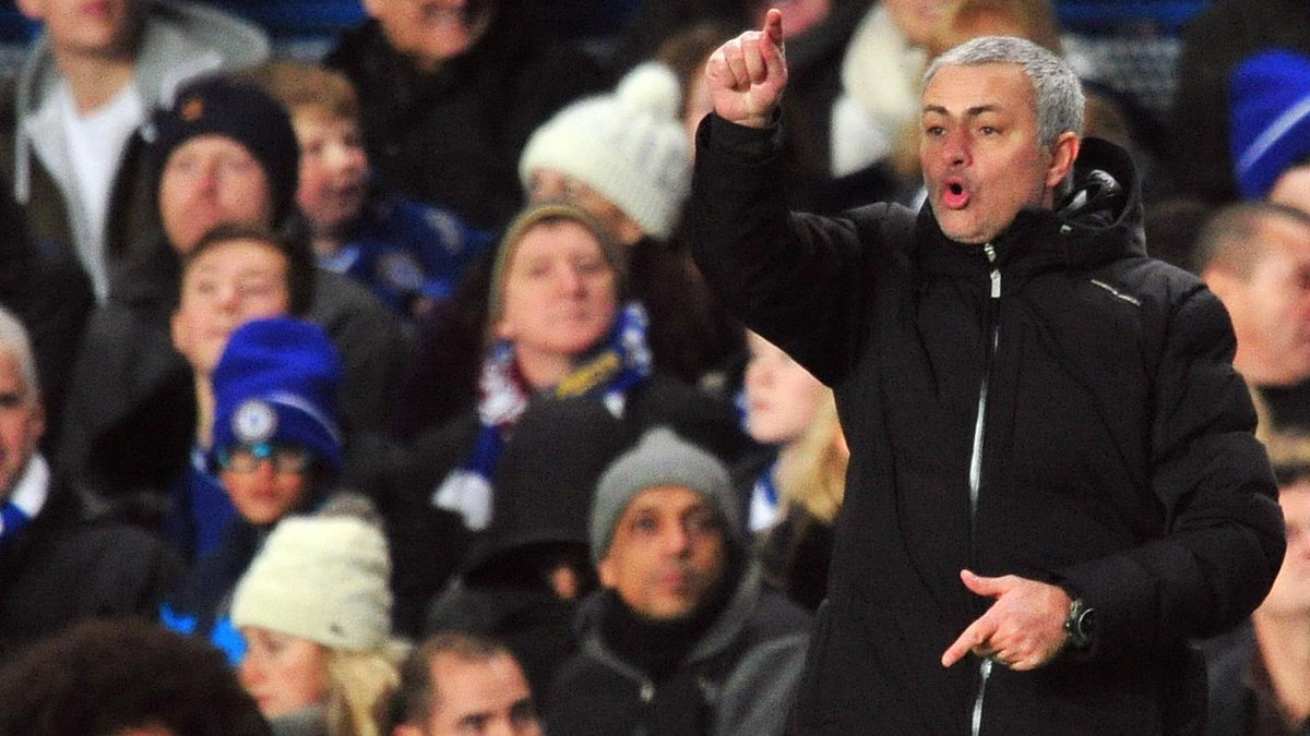 Jose Mourinho w czasie meczu Chelsea - Liverpool