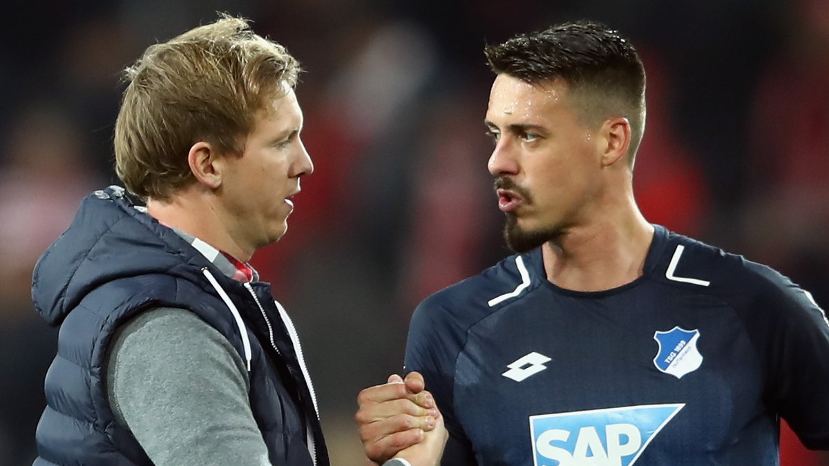 Julian Nagelsmann (L) i Sandro Wagner w czasach współpracy w Hoffenheim