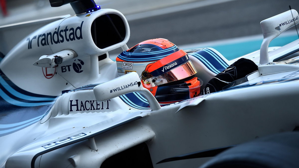 Testy Roberta Kubicy w Williams Martini Racing w Abu Dhabi