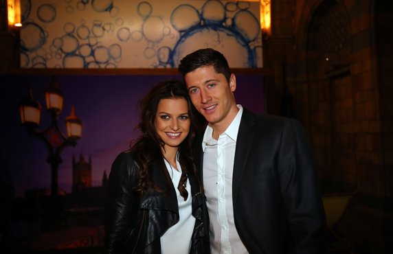 Anna Stachurska and Robert Lewandowski in 2013