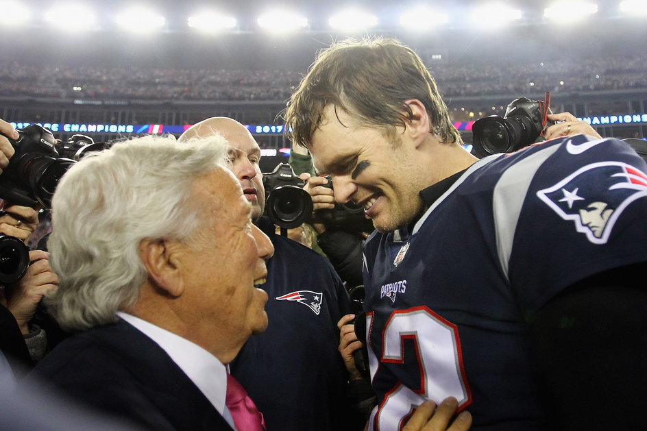 Robert Kraft, Tom Brady