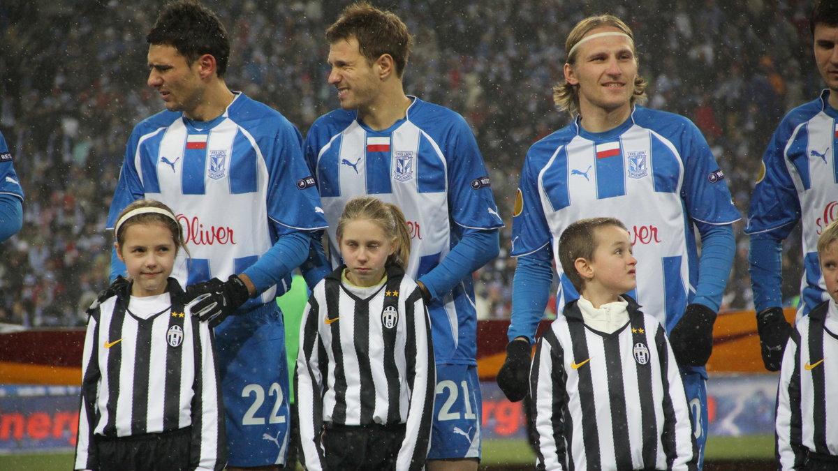 Kadr z meczu Lecha Poznań