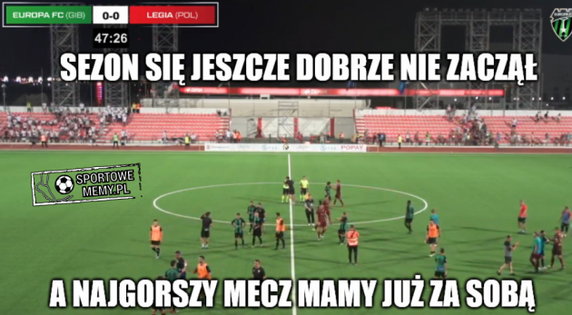Internauci bezlitośni dla Legii Warszawa po meczu z College Europa FC