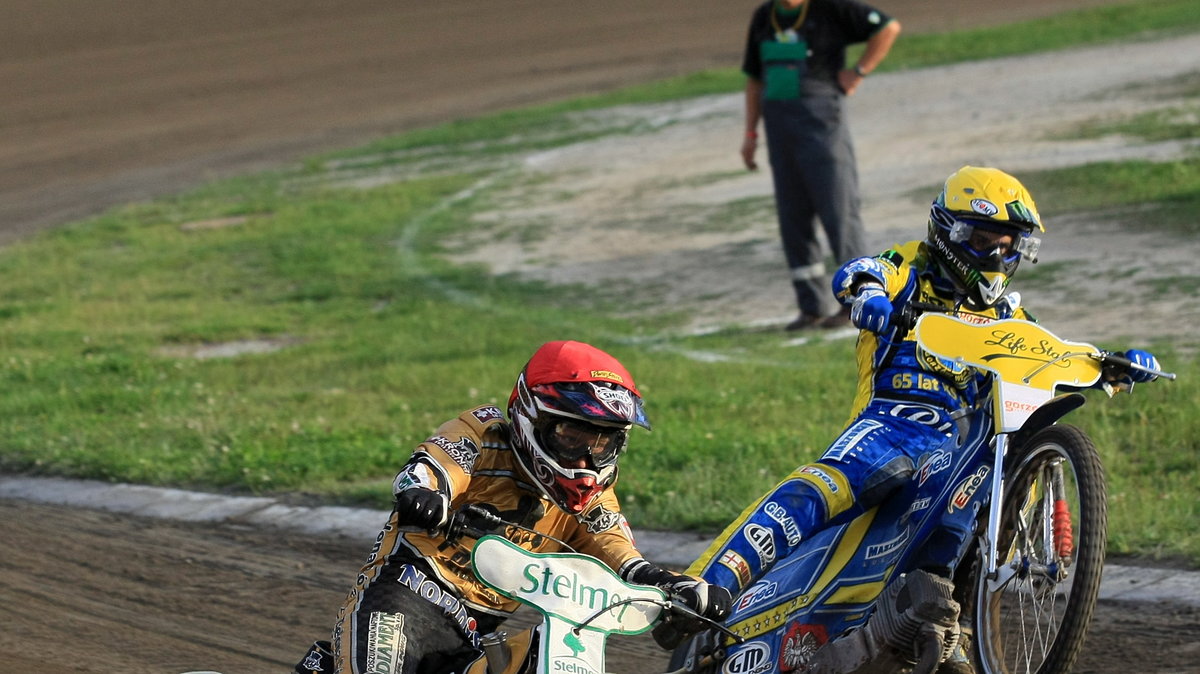 Aleksandr Łoktajew (L) i Tomasz Gollob (P)