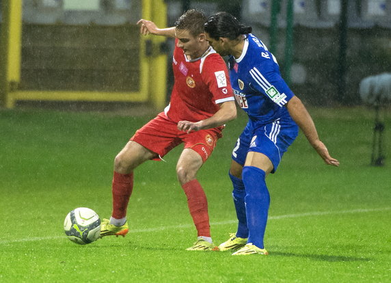 PIŁKA NOŻNA LIGA POLSKA WIDZEW ŁÓDŹ PIAST GLIWICE (Patryk Stępiński Ruben Jurado Fernandez)