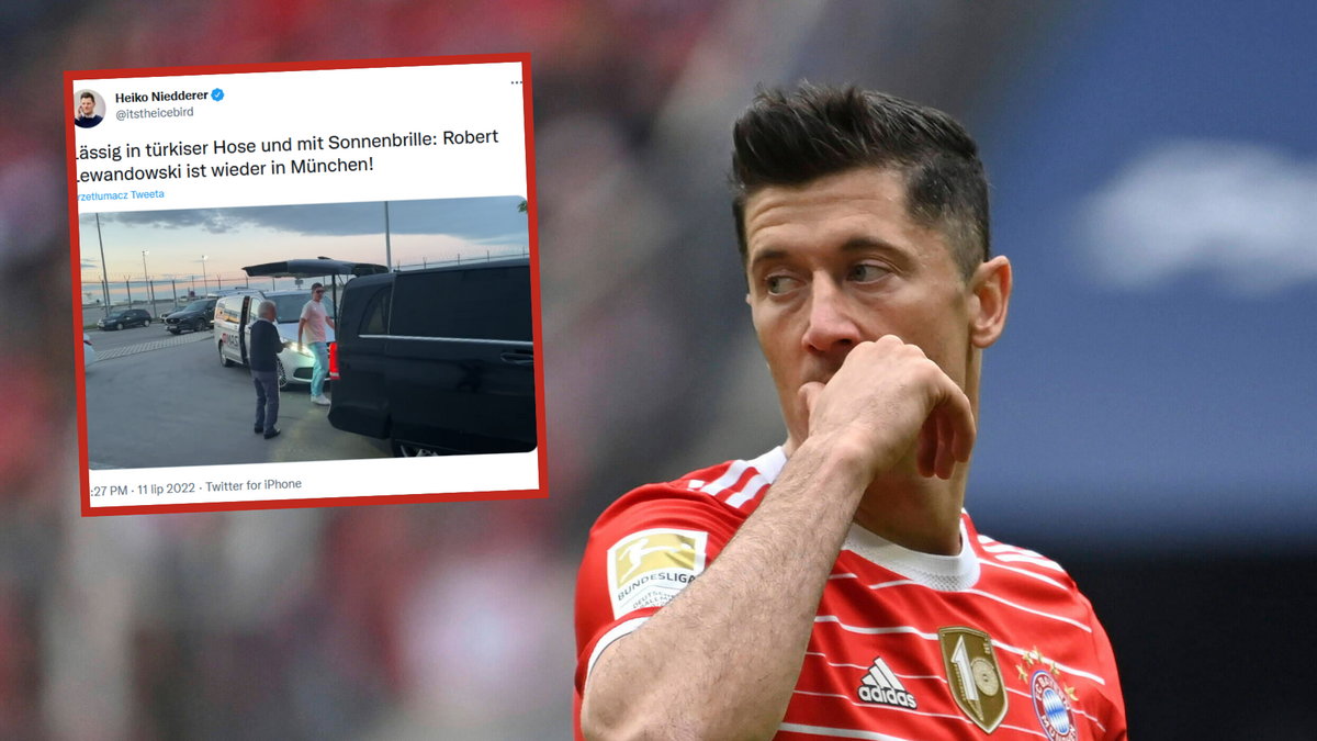 Robert Lewandowski pojawił się w Monachium