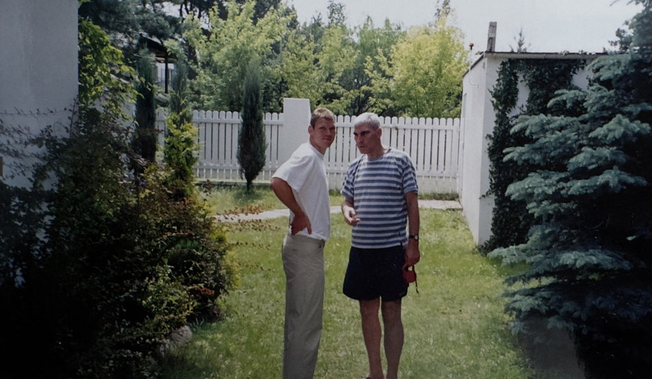 Zdzisław Ambroziak (z prawej) z synem Danielem