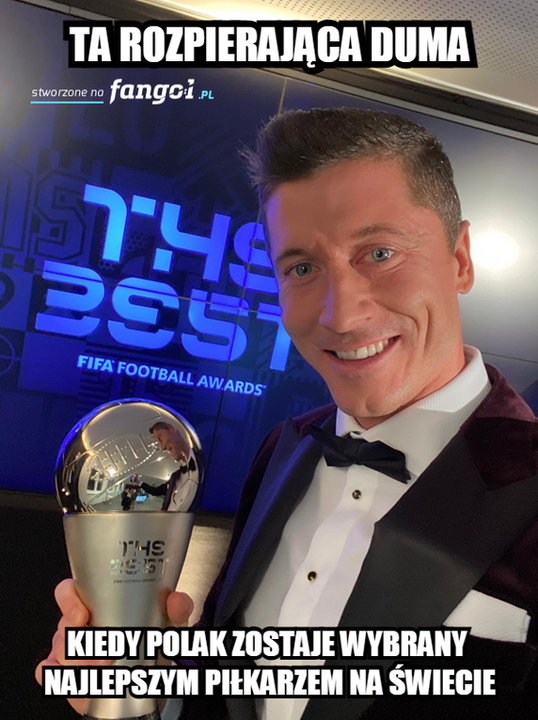 Robert Lewandowski najlepszym piłkarzem świata! Memy po gali FIFA The Best