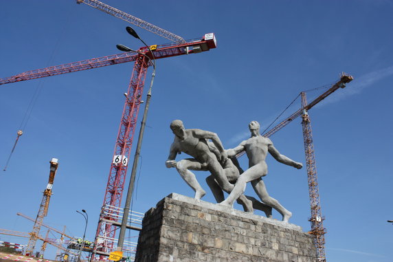 Euro 2012 Budowa Stadionu Narodowego w Warszawie (fot. Piotr Błoński)