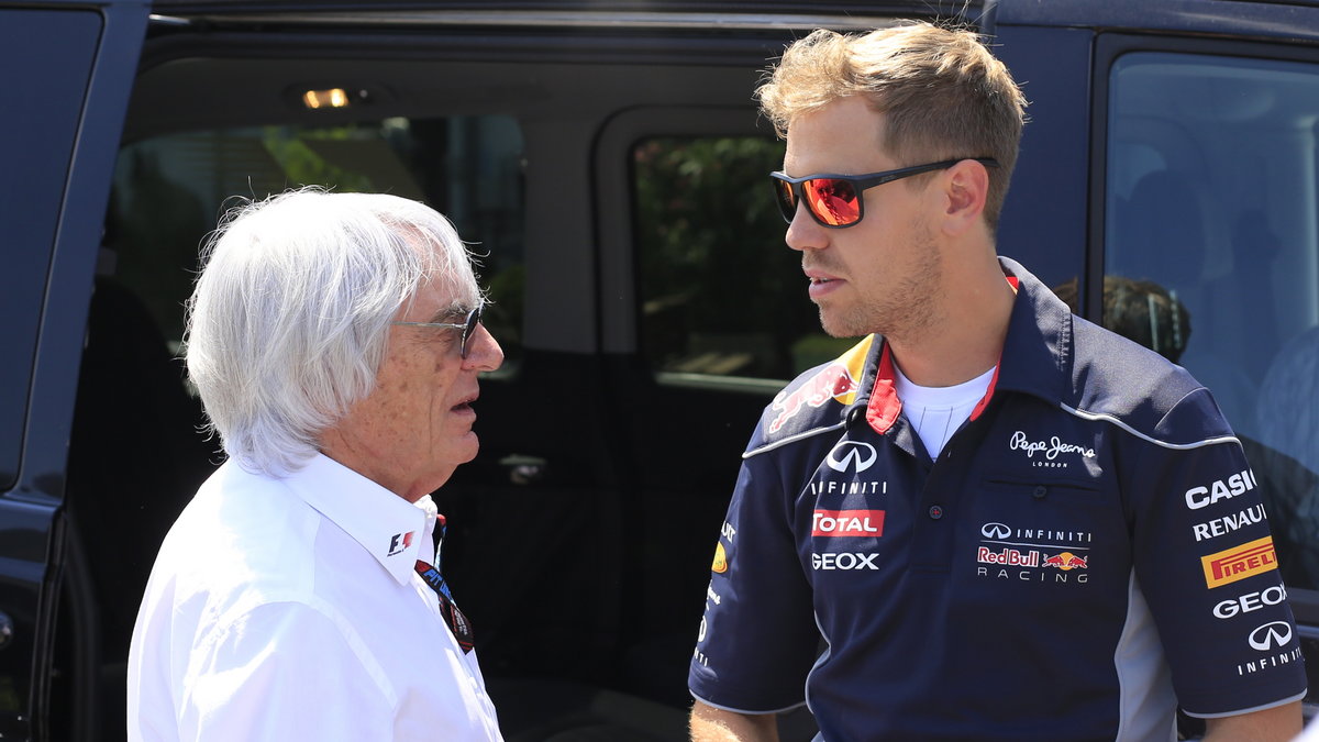 Bernie Ecclestone i Sebastian Vettel