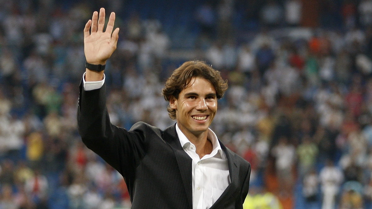 Rafael Nadal na Santiago Bernabeu