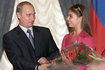 Alina Kabajewa i Władimir Putin (zdjęcie z 2001 r.)