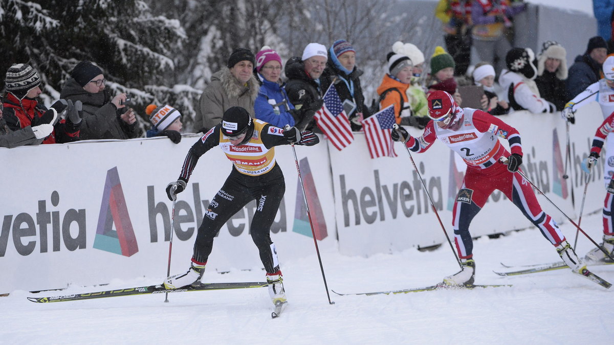 Justyna Kowalczyk, za nią Marit Bjoergen