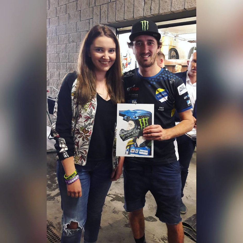 Aleksandra Kręciszewska i Chris Holder