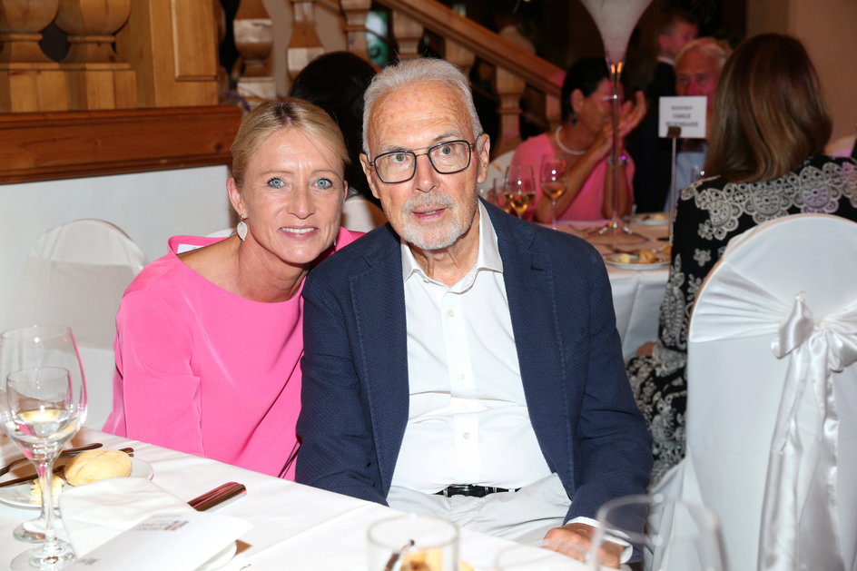 Franz Beckenbauer z żoną Heidi