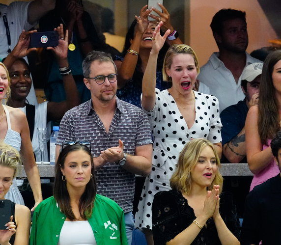 Aktorska para Sam Rockwell i Leslie Bibb na finale US Open