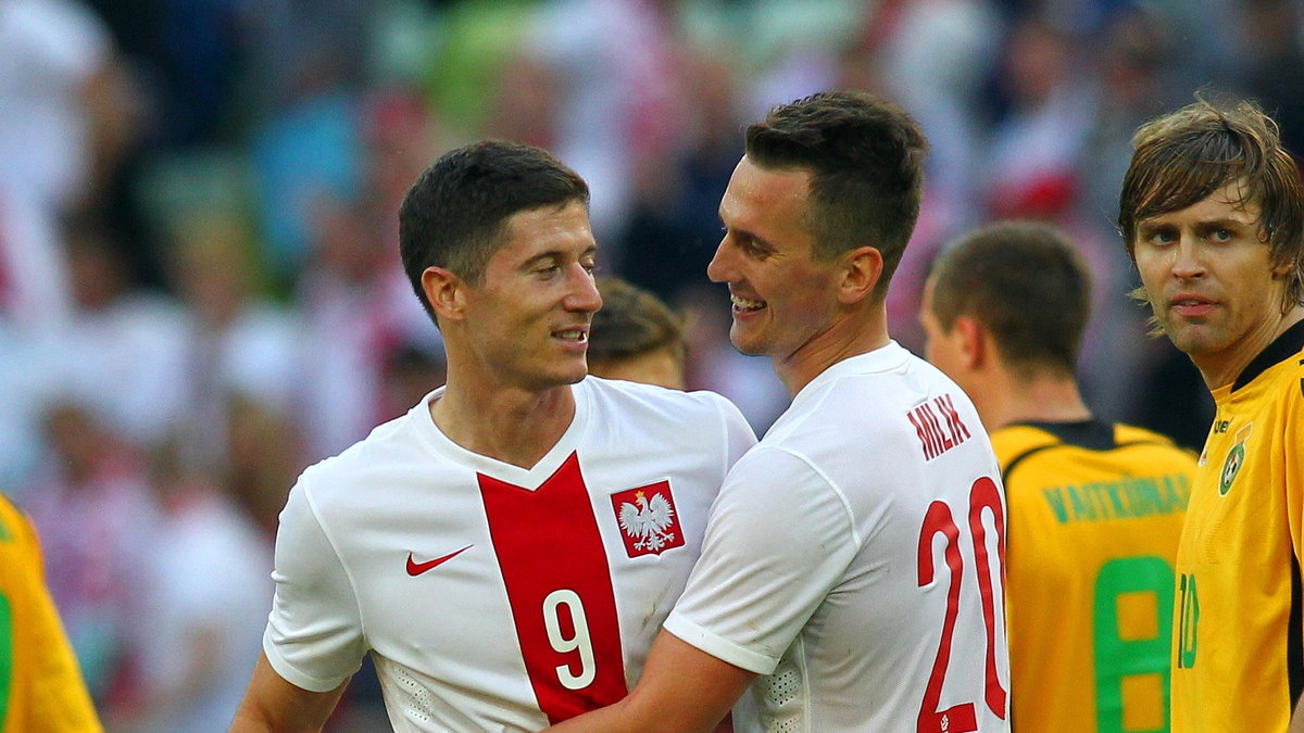 Arkadiusz Milik Robert Lewandowski