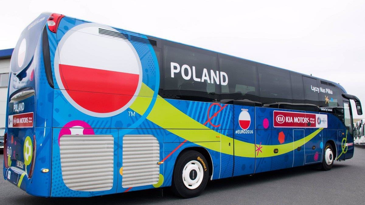 Autokar reprezentacji Polski na Euro 2016