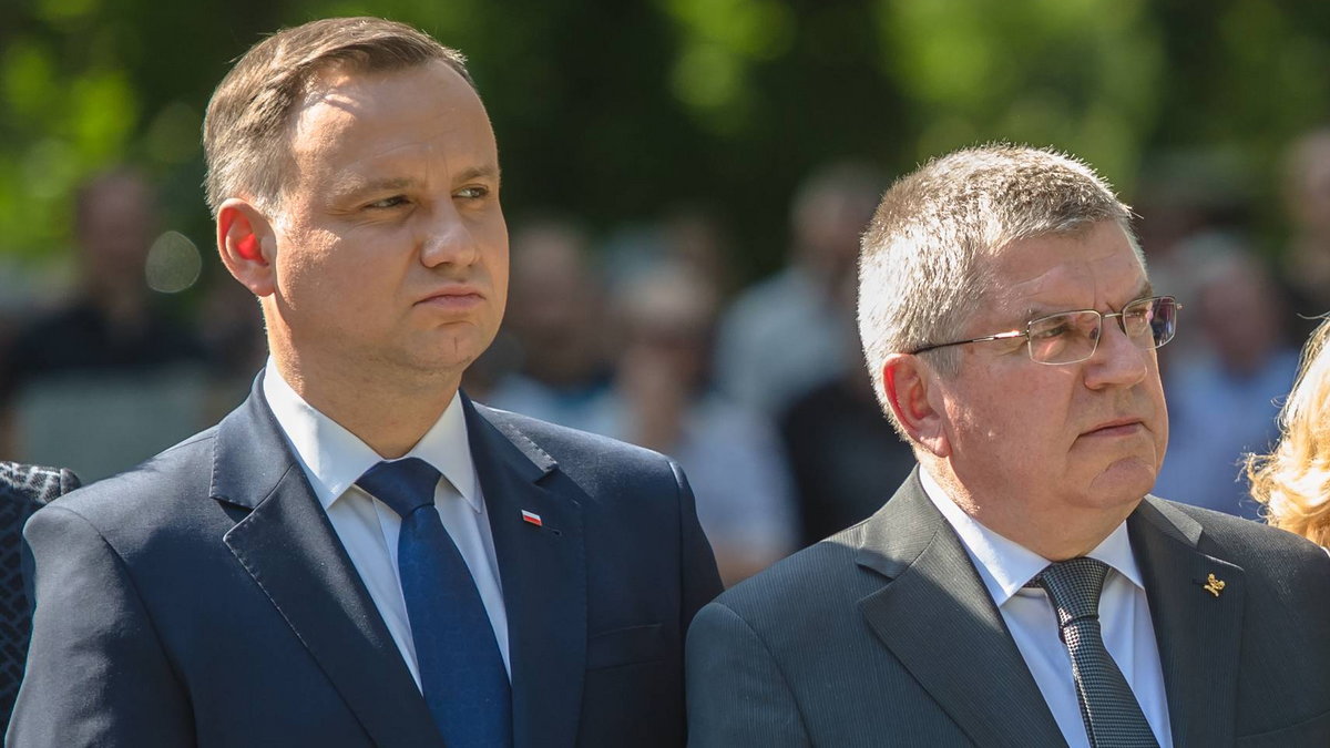 Andrzej Duda i Thomas Bach