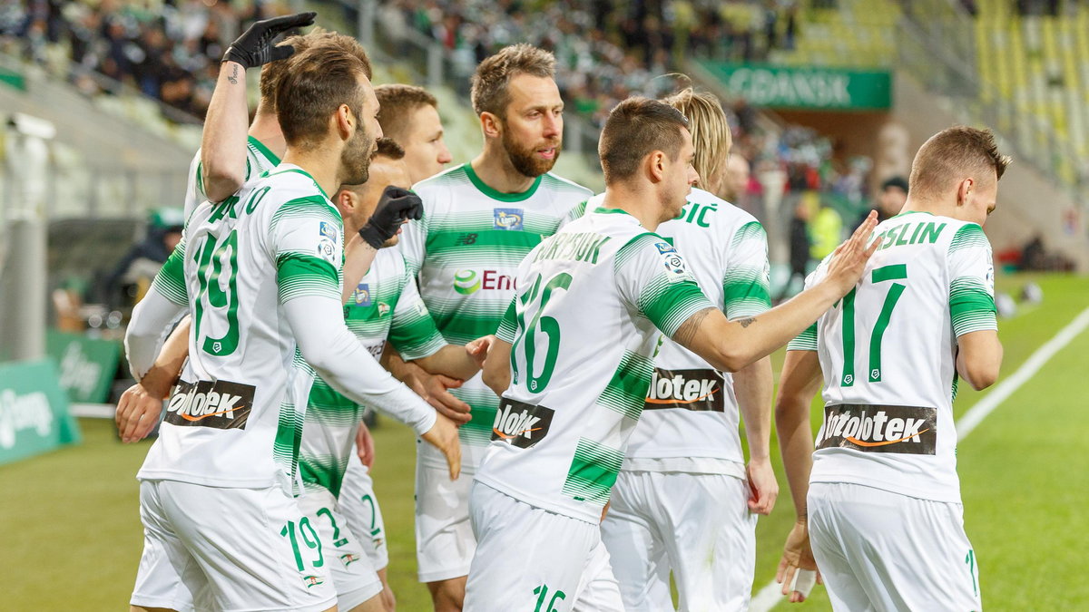 Pilka nozna. Ekstraklasa. Lechia Gdansk - Bruk-Bet Termalica Nieciecza. 29.04.2017