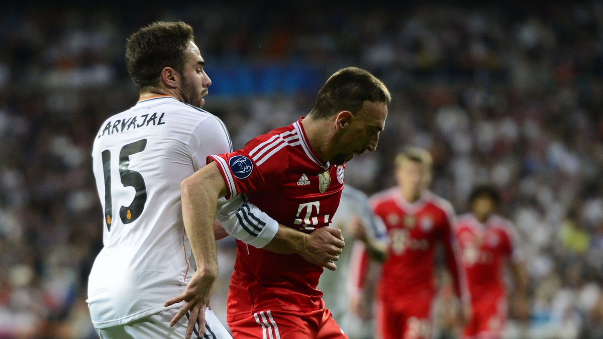 Daniel Carvajal (L) i Franck Ribery