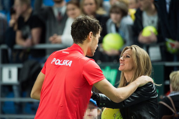 Jerzy Janowicz i Marta Domachowska w 2015 r.