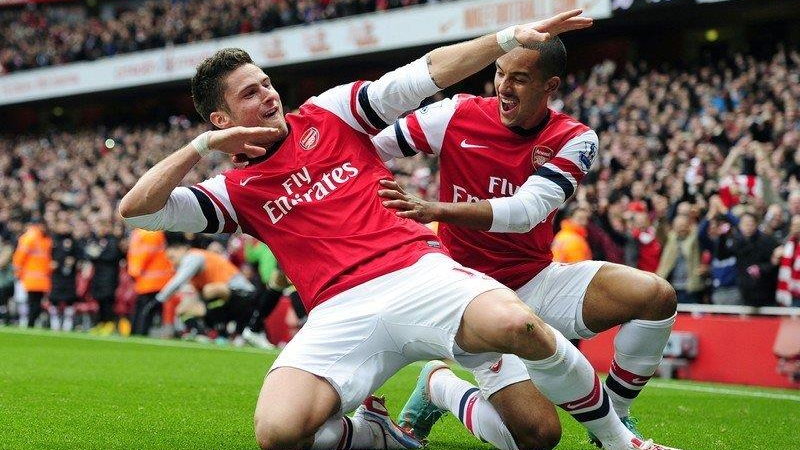 Arsenal - Tottenham/Olivier Giroud i Theo Walcott