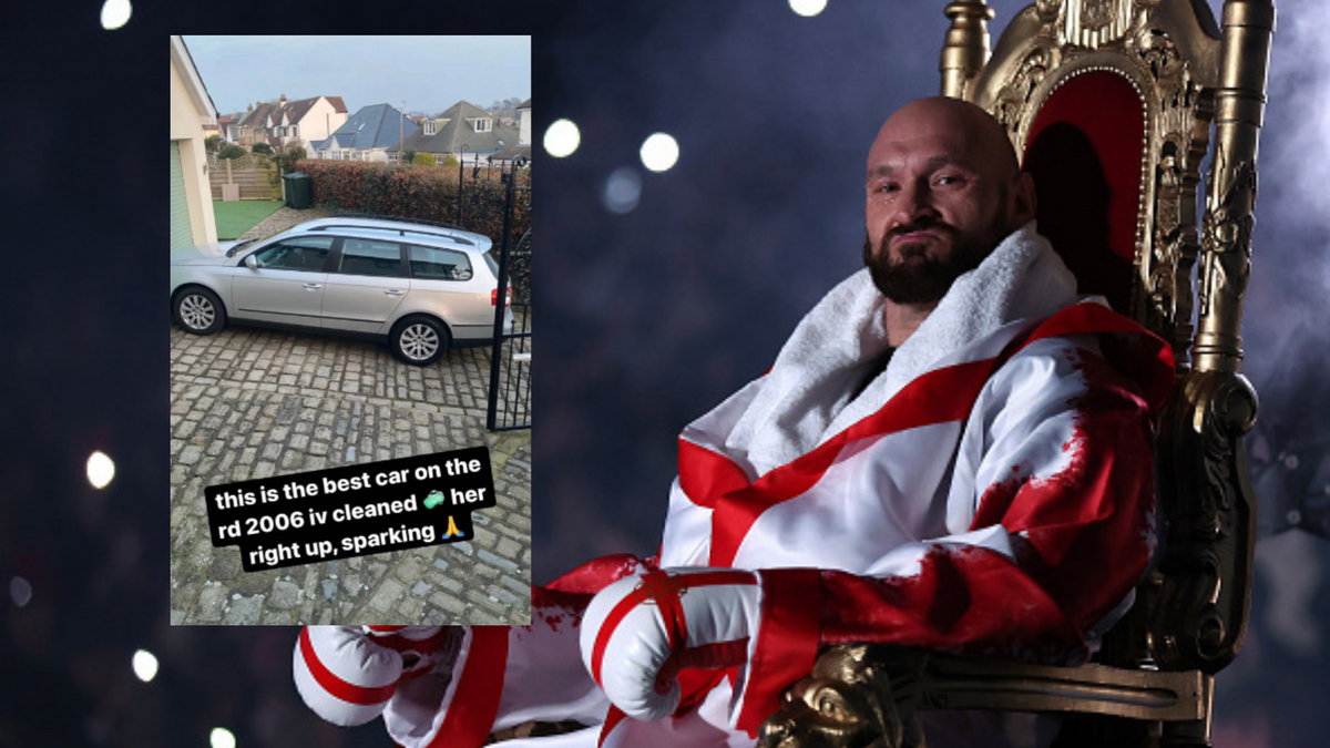 Tyson Fury pochwalił się na Instagramie swoim 16-letnim Volkswagenem Passatem (fot. tysonfury/Instagram)