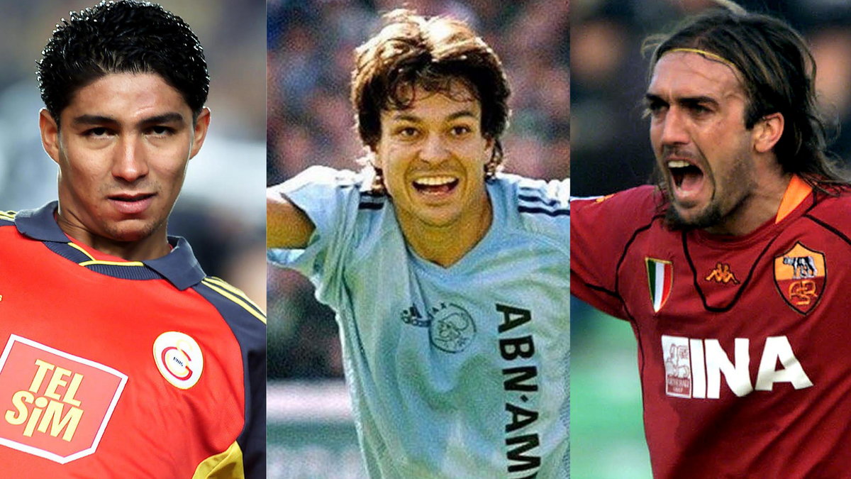 Od lewej: Mario Jardel, Jari Litmanen i Gabriel Batistuta