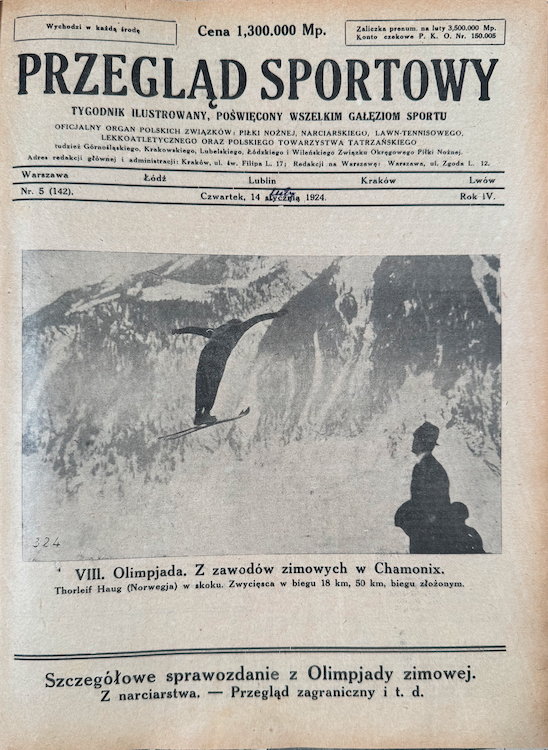 Okładka "PS" z 14 lutego 1924 r. ukazała się z błędem, jako miesiąc wpisany został styczeń, co w naszym archiwum już lata temu zostało poprawione długopisem.