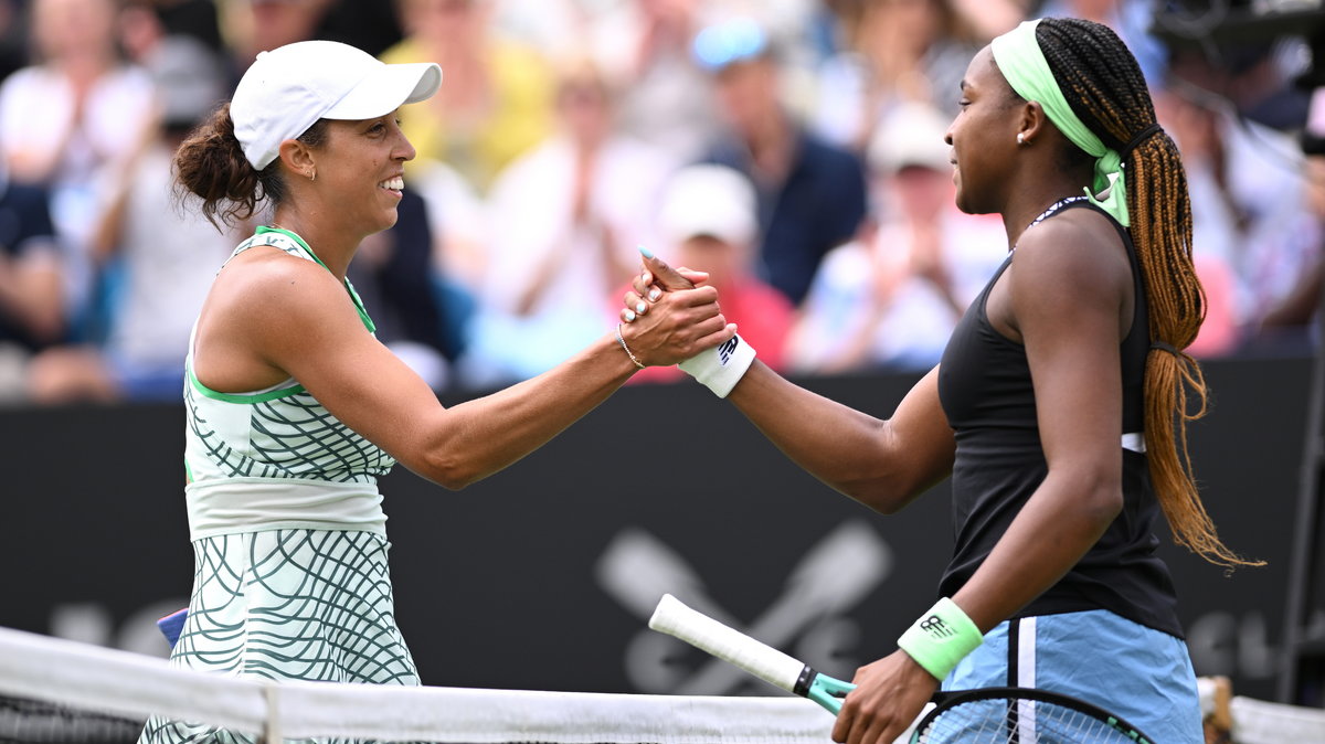 Madison Keys (z lewej) pokonała Coco Gauff (z prawej)