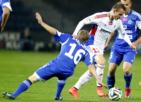 PIŁKA NOŻNA EKSTRAKLASA RUCH CHORZÓW GÓRNIK ZABRZE (Bartłomiej Babiarz Roman Gergel )