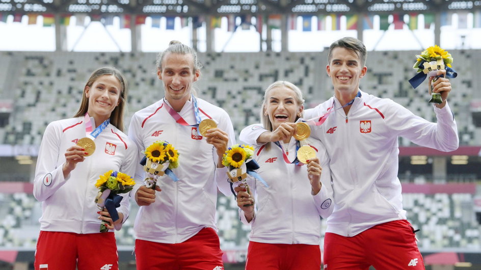 Tokio 2020. Polska sztafeta mieszana 4x400 m zdobyła jako pierwsza złoty medal na igrzyskach olimpijskich w Tokio