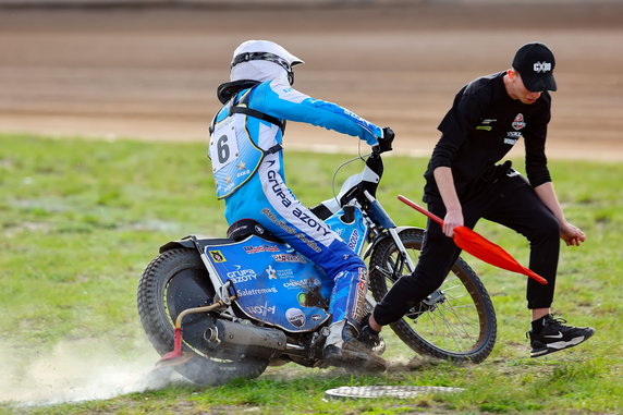 Jan Heleniak w meczu Start - Unia Tarnów