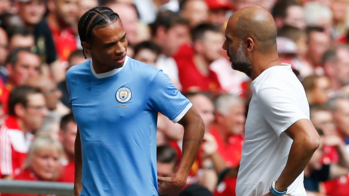 Leroy Sane i Pep Guardiola