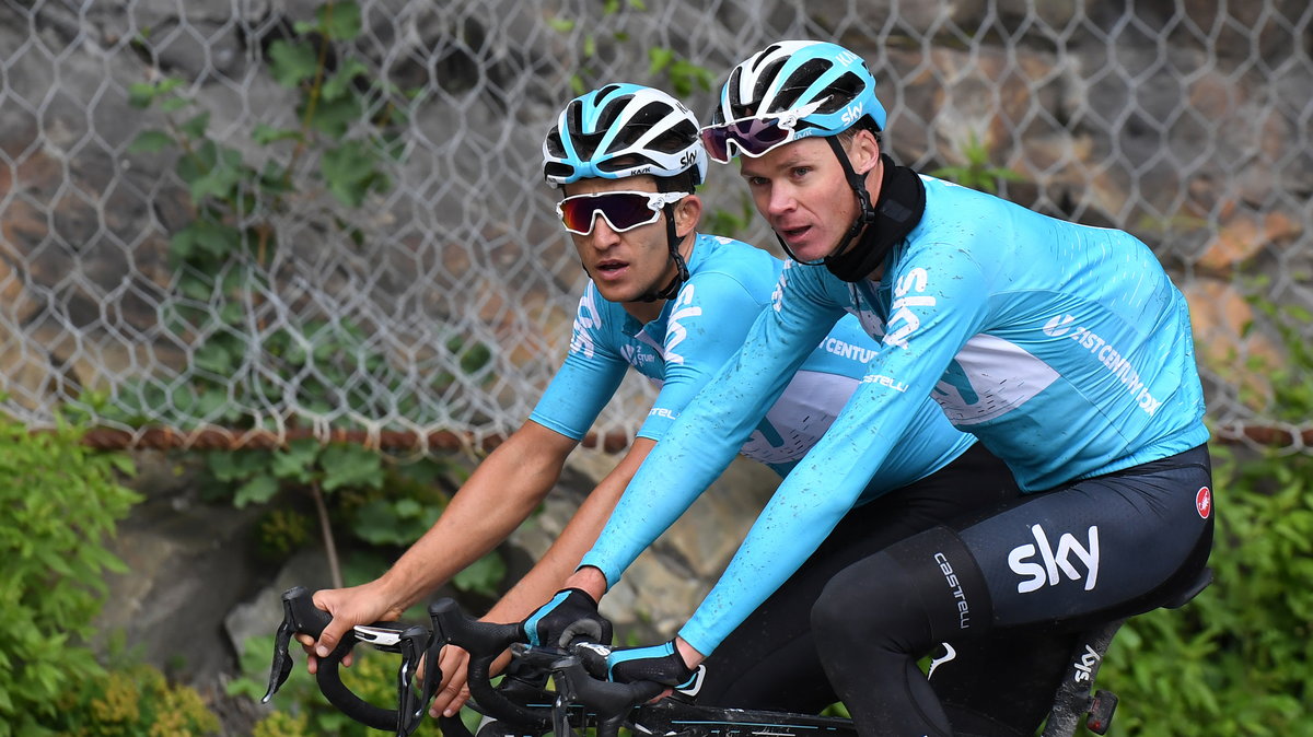 Michał Kwiatkowski i Christopher Froome