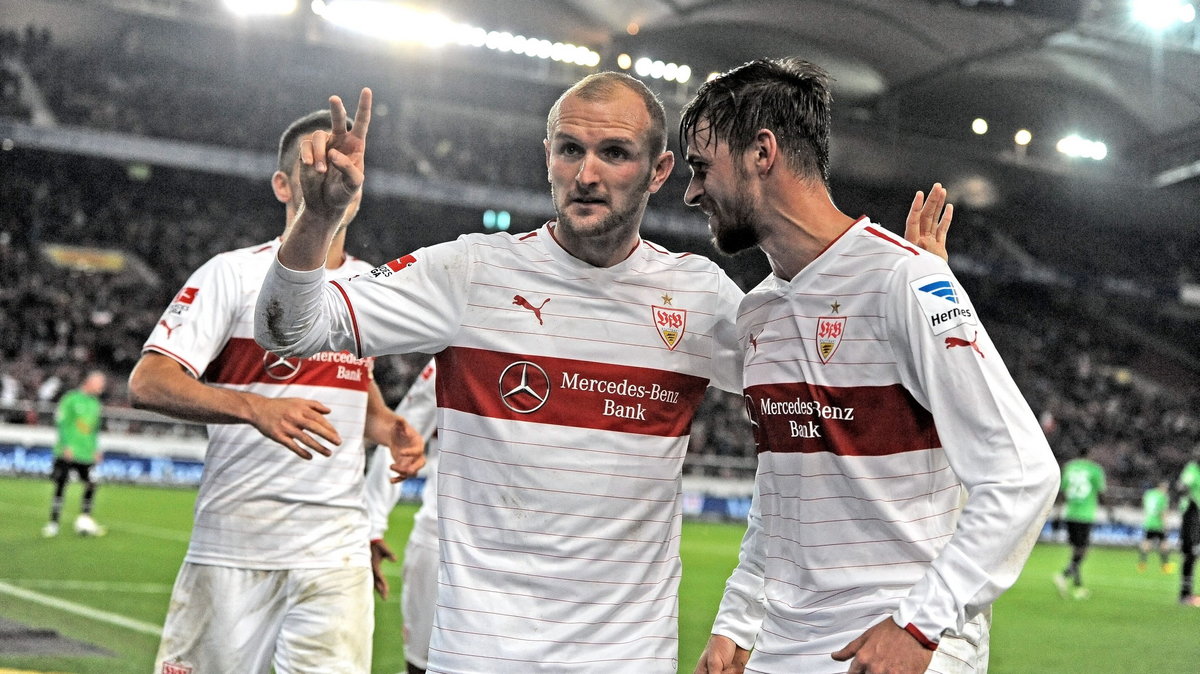 Konstantin Rausch (w środku) jeszcze w barwach VfB Stuttgart