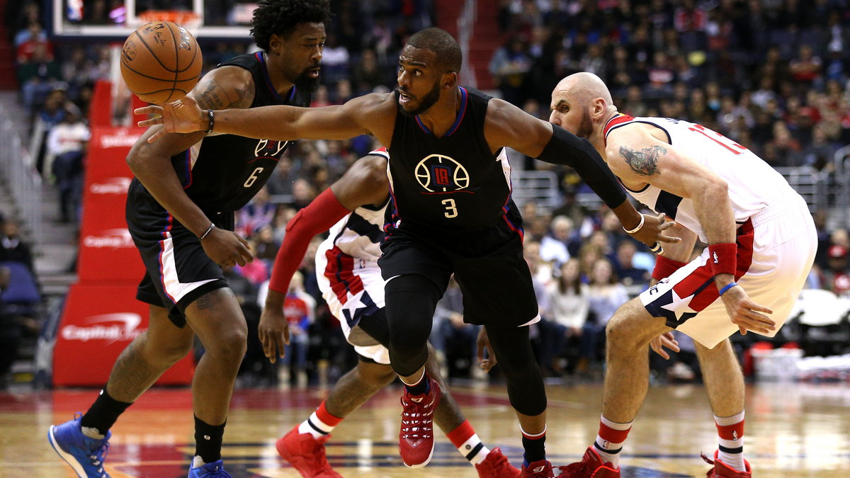 Marcin Gortat w meczu z Los Angeles Clippers