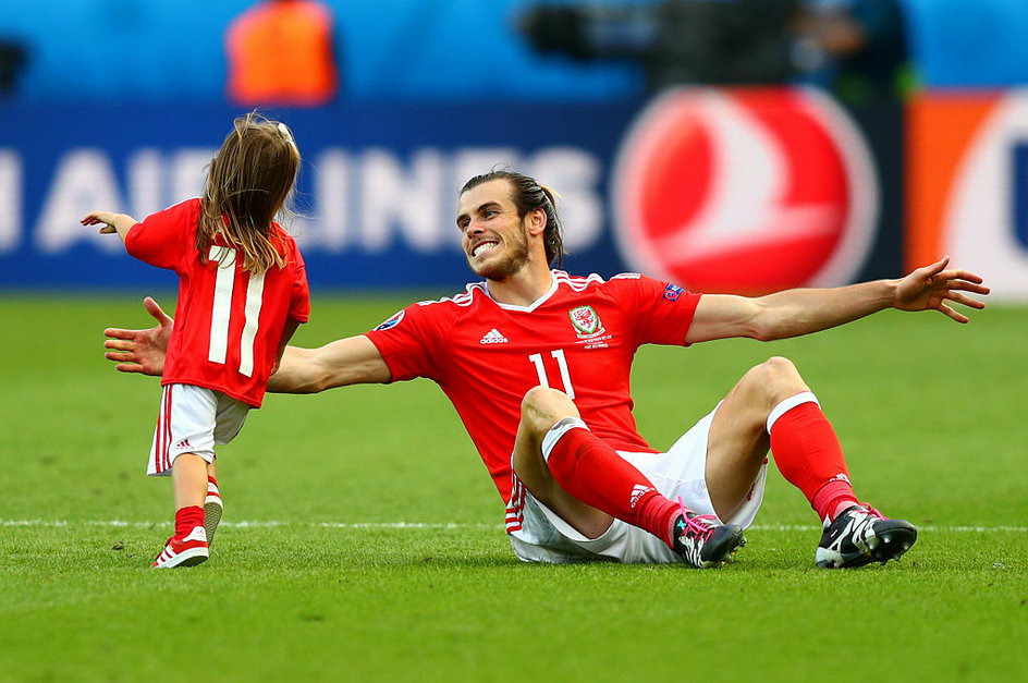 Gareth Bale z córką