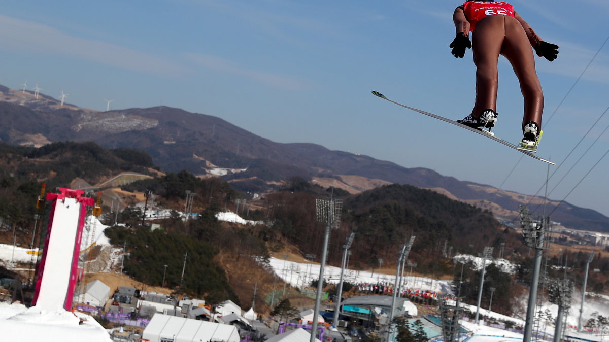 Kamil Stoch na skoczni w Pjongczangu