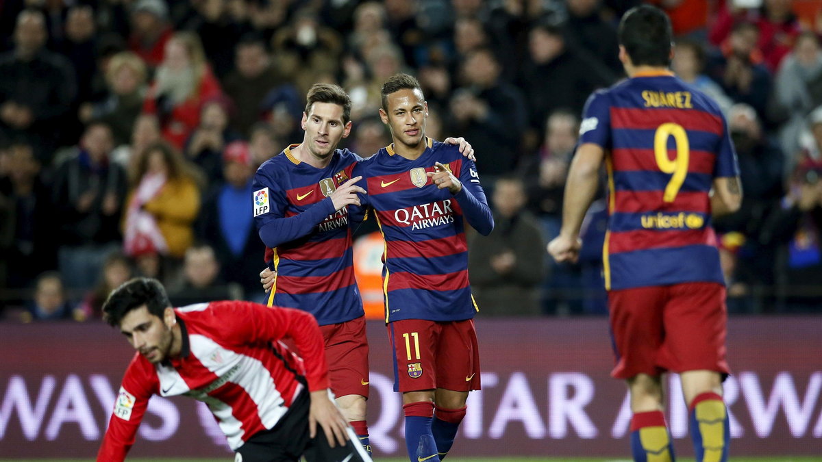 Neymar, Luis Suarez i Lionel Messi 