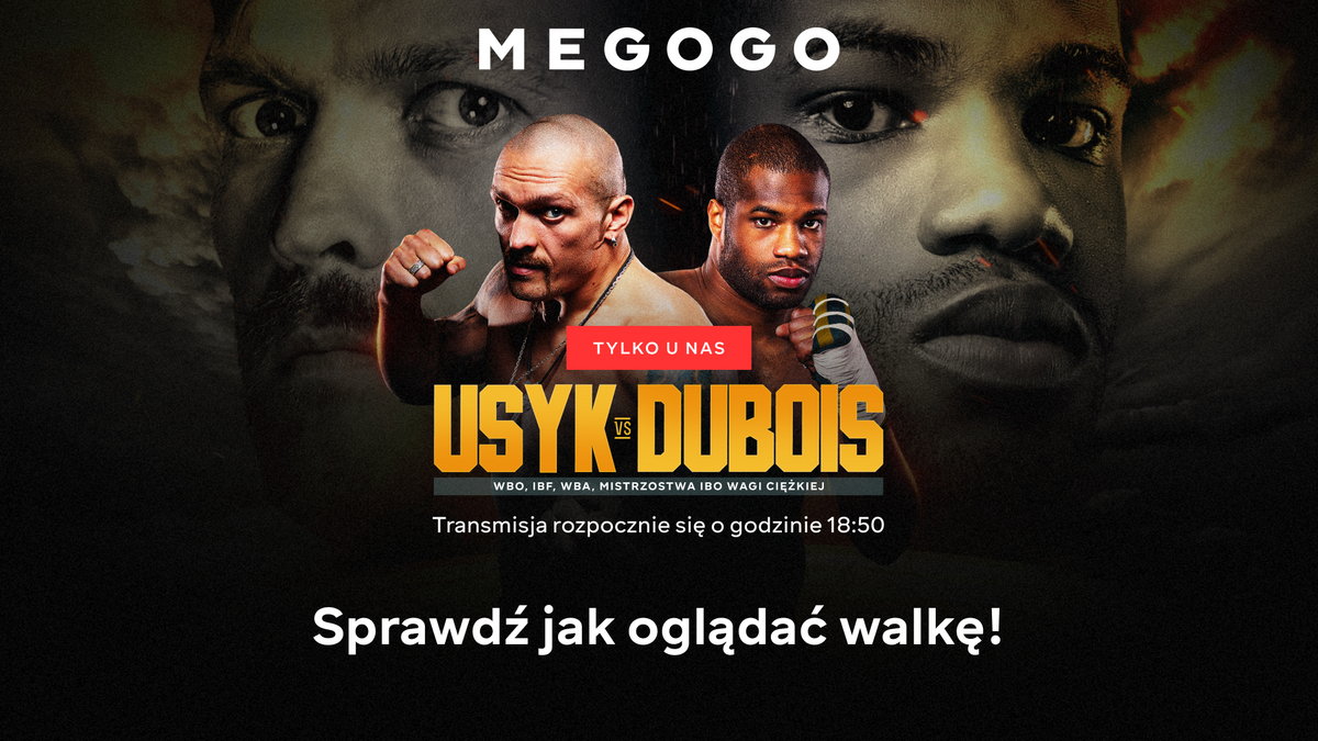 Walka Usyk-Dubois będzie dostępna na platformie MEGOGO