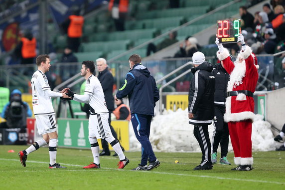 Pilka nozna. Ekstraklasa. Legia Warszawa - Wisla Plock. 02.12.2016