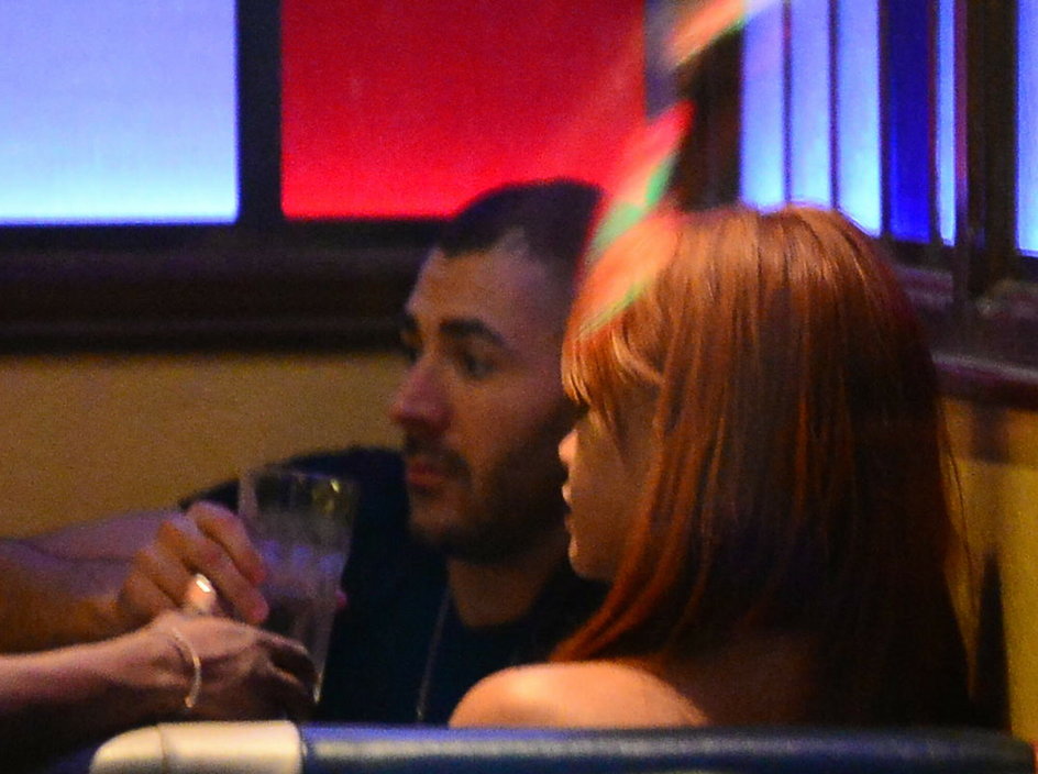 Karim Benzema i Rihanna przyłapani w nocnym klubie w 2015 r.