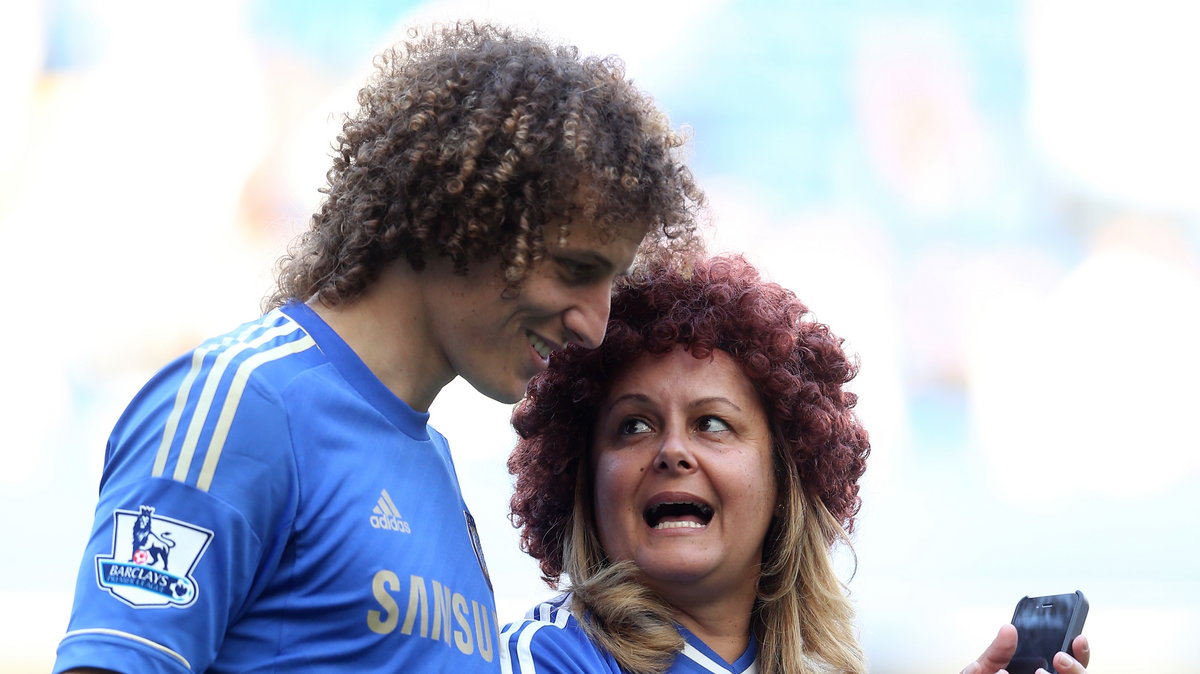 David Luiz z mamą